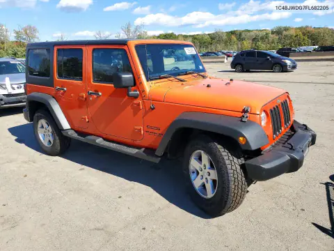 2015 Jeep Wrangler Unlimited Sport VIN 1C4BJWDG7FL682205 фото 4