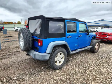 1C4BJWDG3FL729830 — 2015 Jeep Wrangler, фото 3 с аукциона Copart, Механические повреждения