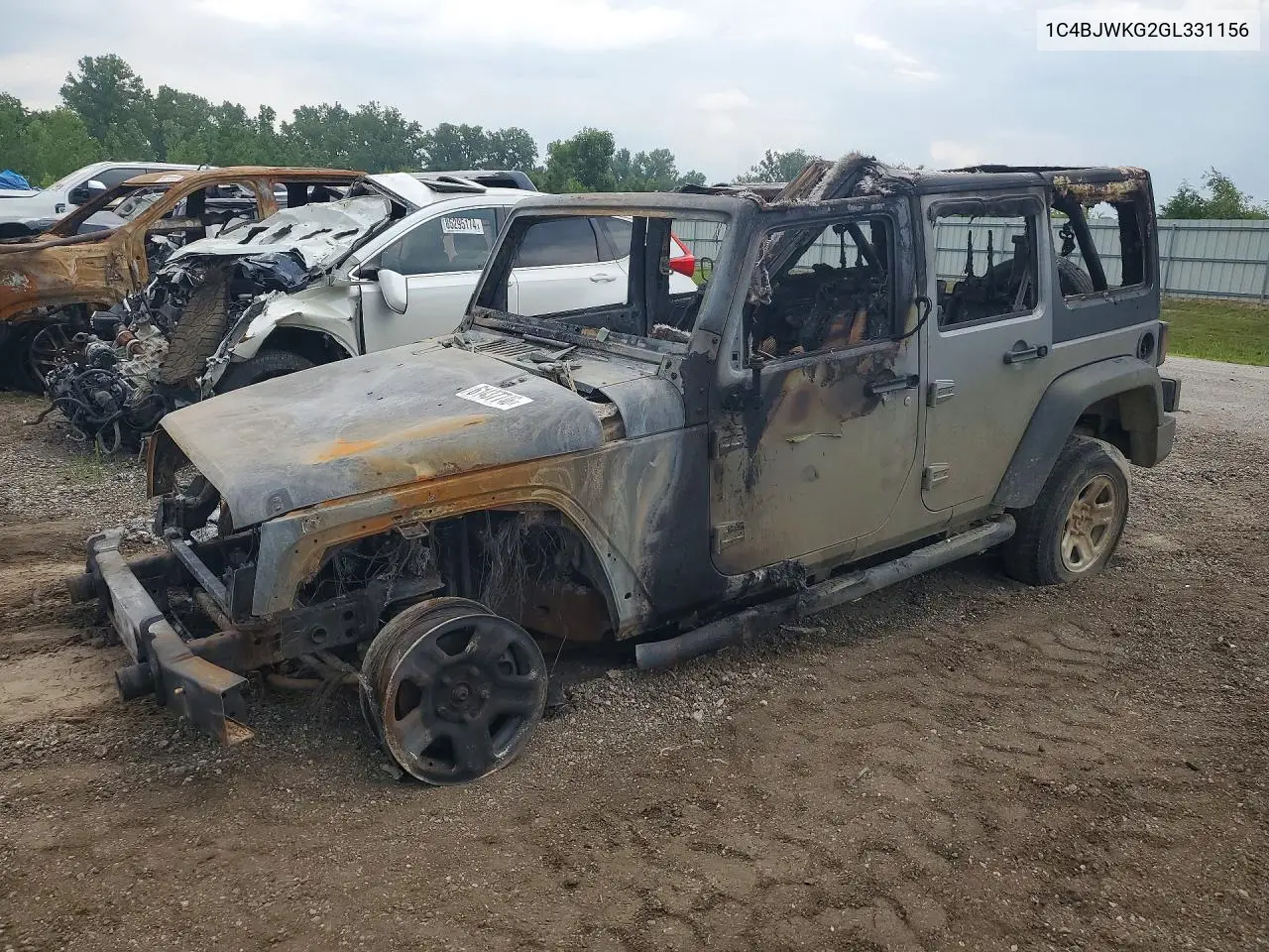 1C4BJWKG2GL331156 Jeep Wrangler 2016 — повреждение Пожар, фото до ремонта