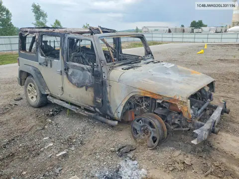 1C4BJWKG2GL331156 — 2016 Jeep Wrangler, фото 4 с аукциона Copart, Пожар