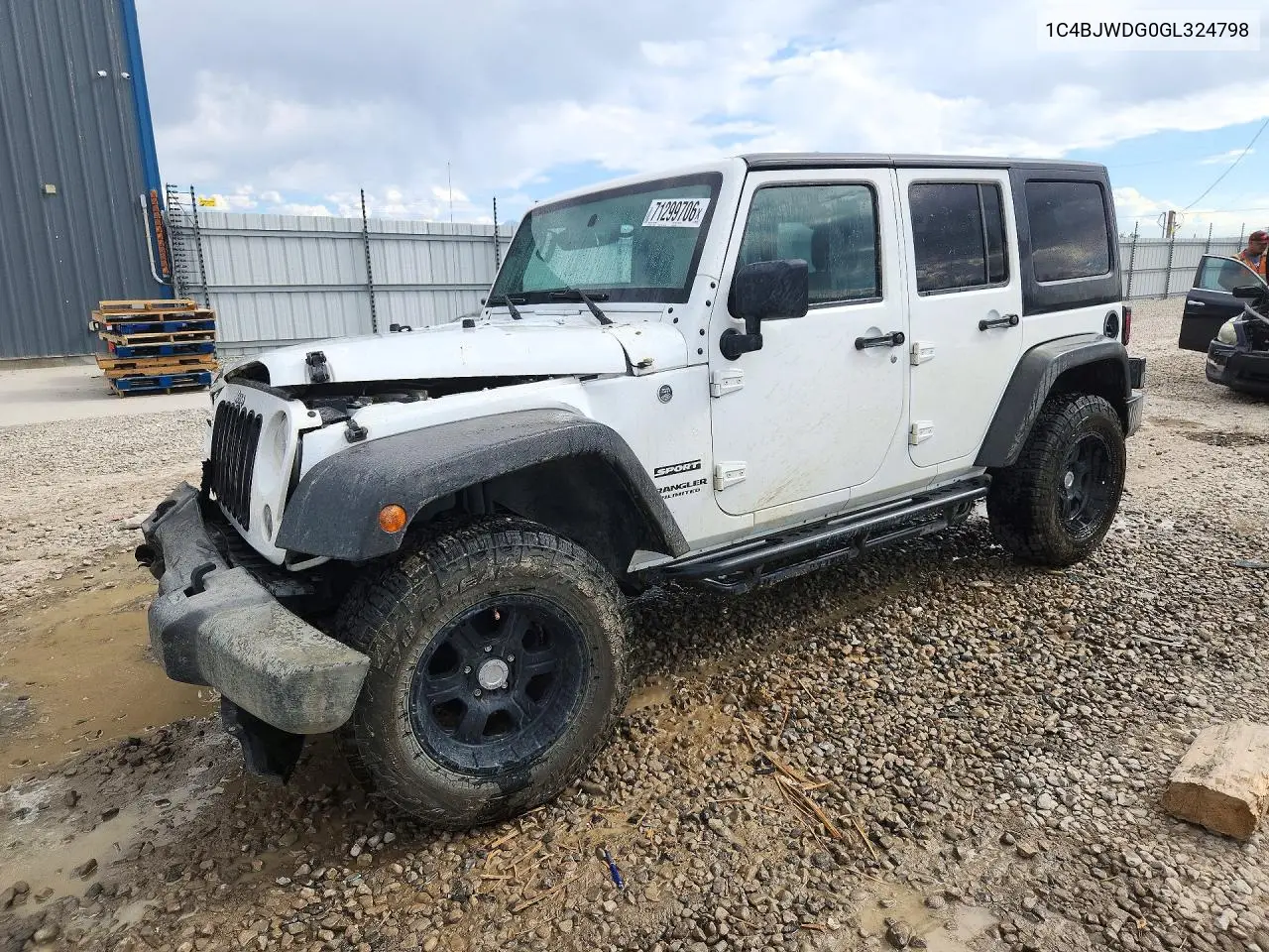 2016 Jeep Wrangler Unlimited Sport VIN 1C4BJWDG0GL324798 фото 1
