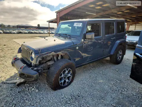2016 Jeep Wrangler Unlimited Rubicon VIN 1C4BJWFG7GL324102 фото 1