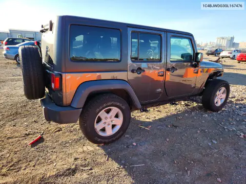 2016 Jeep Wrangler Unlimited Sport VIN 1C4BJWDG3GL167476 фото 3