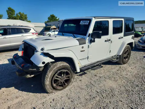 1C4BJWEG9GL328508 — 2016 Jeep Wrangler, Передняя часть, фото до ремонта