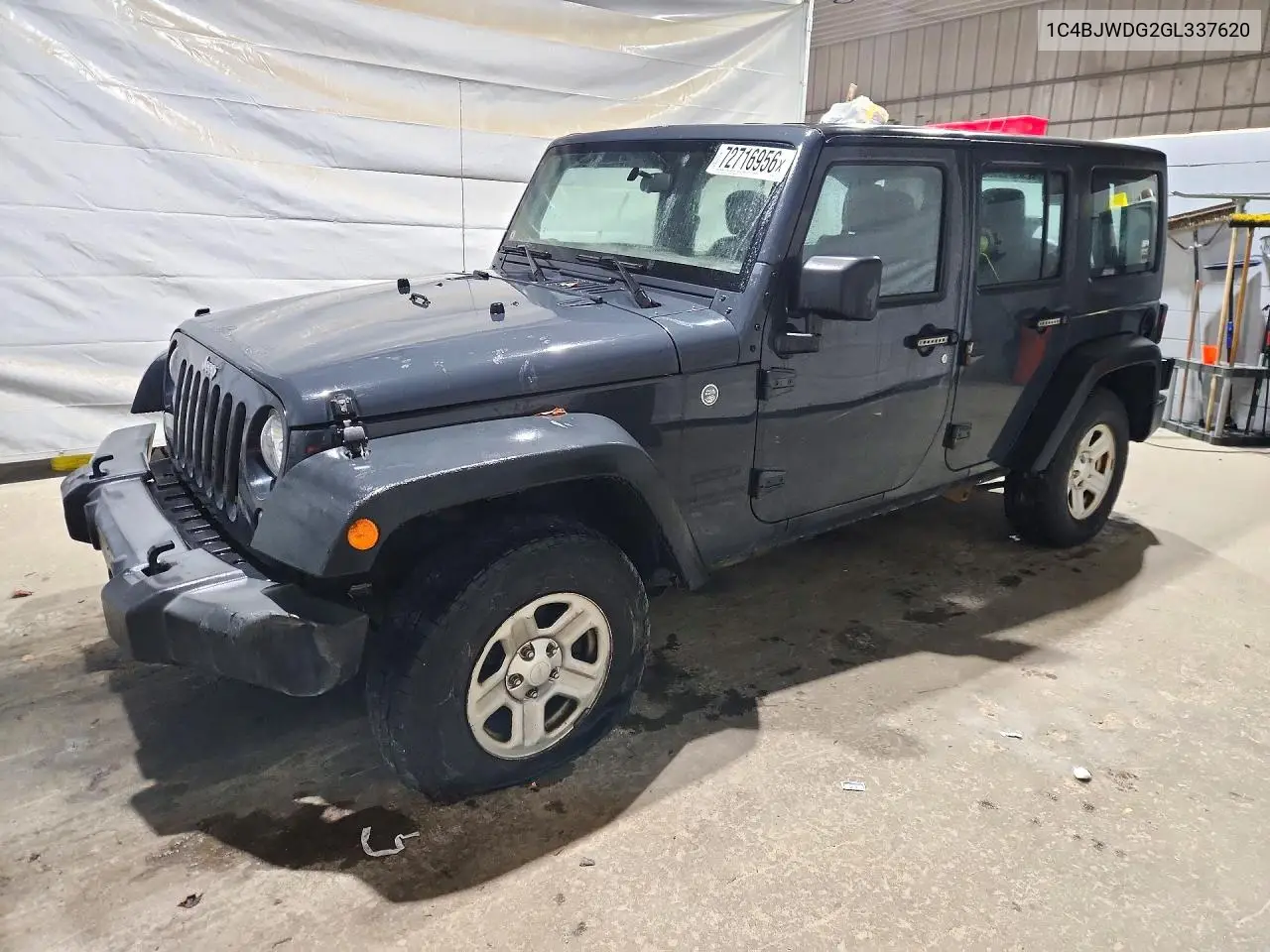 2016 Jeep Wrangler Unlimited Sport VIN 1C4BJWDG2GL337620 фото 1