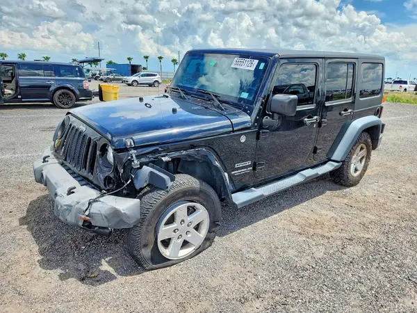1C4BJWDG6HL634651 — 2017 Jeep Wrangler, Передняя часть (Front End), фото до ремонта