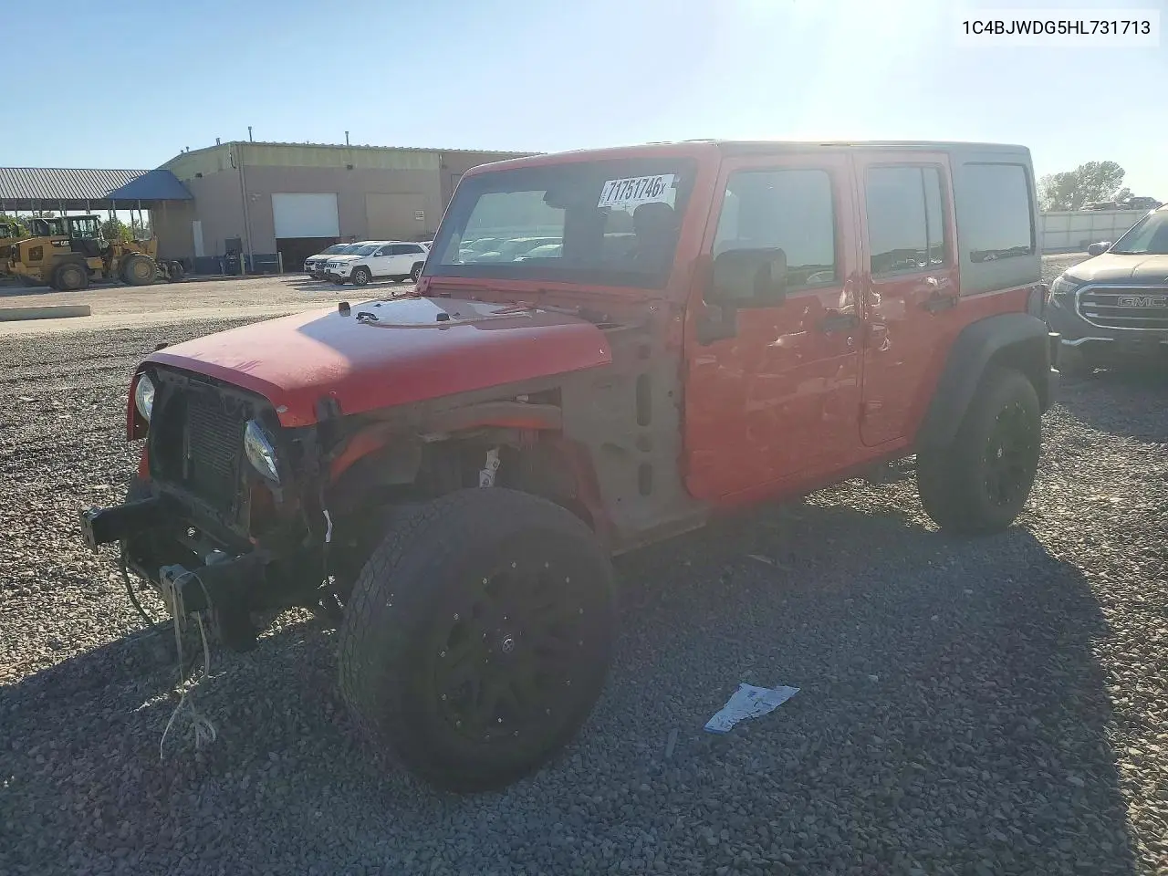 2017 Jeep Wrangler Unlimited Sport VIN 1C4BJWDG5HL731713 фото 1