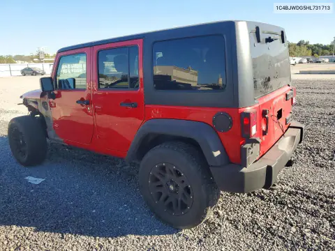 2017 Jeep Wrangler Unlimited Sport VIN 1C4BJWDG5HL731713 фото 2