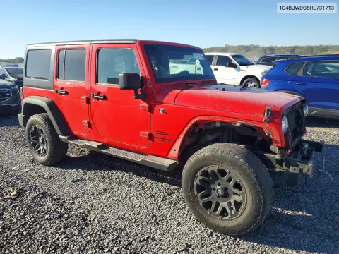 2017 Jeep Wrangler Unlimited Sport VIN 1C4BJWDG5HL731713 фото 4