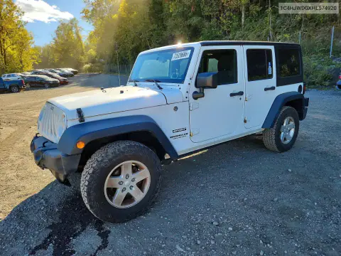 1C4HJWDGXHL574920 — 2017 Jeep Wrangler, Передняя часть, фото до ремонта