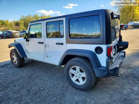 2017 Jeep Wrangler Unlimited Sport VIN 1C4HJWDGXHL574920 фото 2