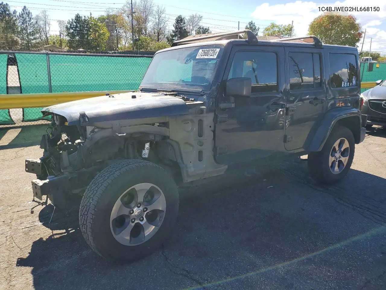 2017 Jeep Wrangler Unlimited Sahara VIN 1C4BJWEG2HL668150 фото 1