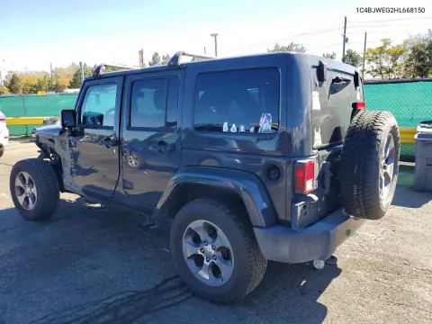 2017 Jeep Wrangler Unlimited Sahara VIN 1C4BJWEG2HL668150 фото 2