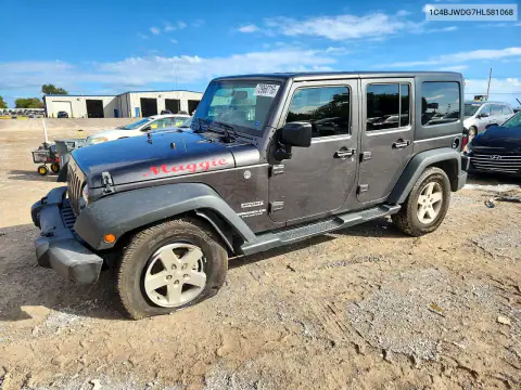 1C4BJWDG7HL581068 — 2017 Jeep Wrangler, Боковая часть, фото до ремонта