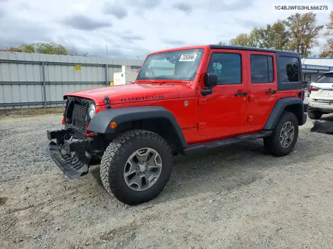 1C4BJWFG3HL666275 — 2017 Jeep Wrangler, Передняя часть, фото до ремонта