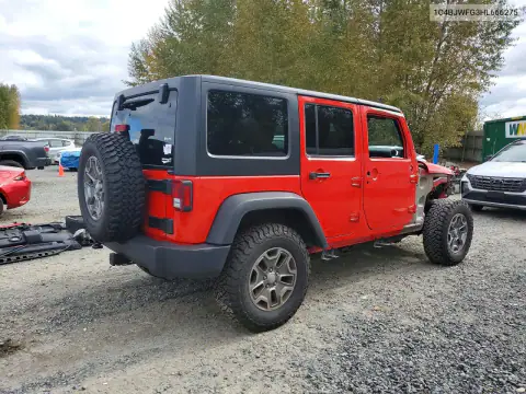1C4BJWFG3HL666275 — 2017 Jeep Wrangler, фото 3 с аукциона Copart, Передняя часть