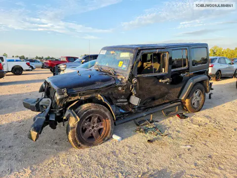 1C4BJWDG9JL884861 — 2018 Jeep Wrangler, Передняя часть, фото до ремонта