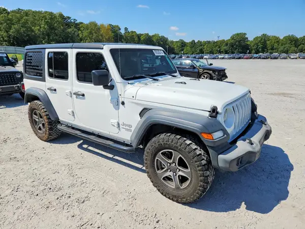1C4HJXDG3JW129705 — 2018 Jeep Wrangler, фото 4 с аукциона Copart, Задняя часть