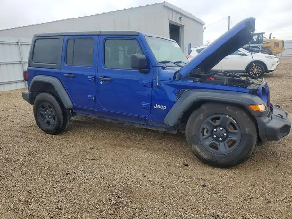 1C4HJXDN8JW193138 — 2018 Jeep Wrangler, фото 4 с аукциона Copart, Передняя часть