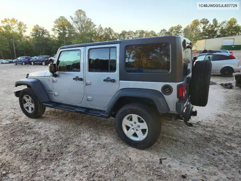 2018 Jeep Wrangler Unlimited Sport VIN 1C4BJWDG5JL837729 фото 2
