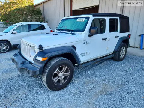 1C4HJXDN2JW202271 — 2018 Jeep Wrangler, Мелкие вмятины и царапины, фото до ремонта