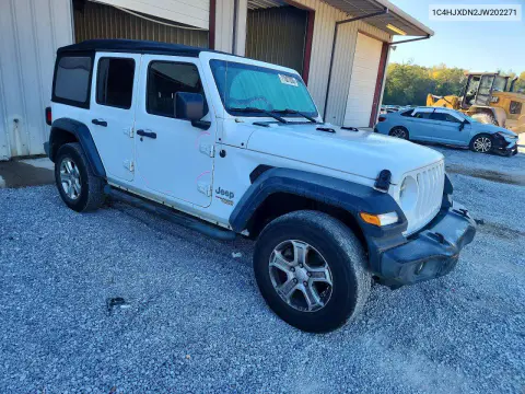 2018 Jeep Wrangler Unlimited Sport VIN 1C4HJXDN2JW202271 фото 4