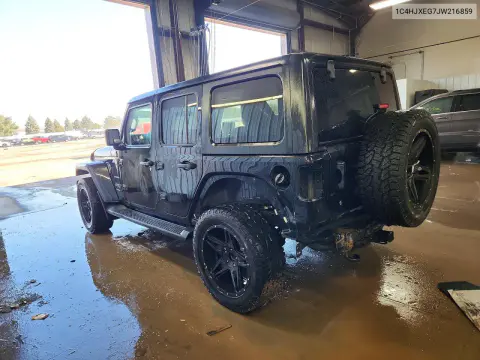 2018 Jeep Wrangler Unlimited Sahara VIN 1C4HJXEG7JW216859 фото 2
