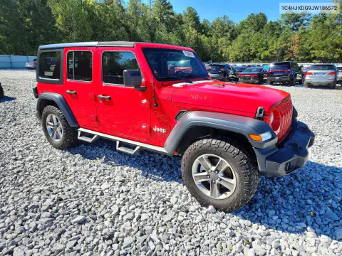2018 Jeep Wrangler Unlimited Sport VIN 1C4HJXDG9JW186572 фото 4