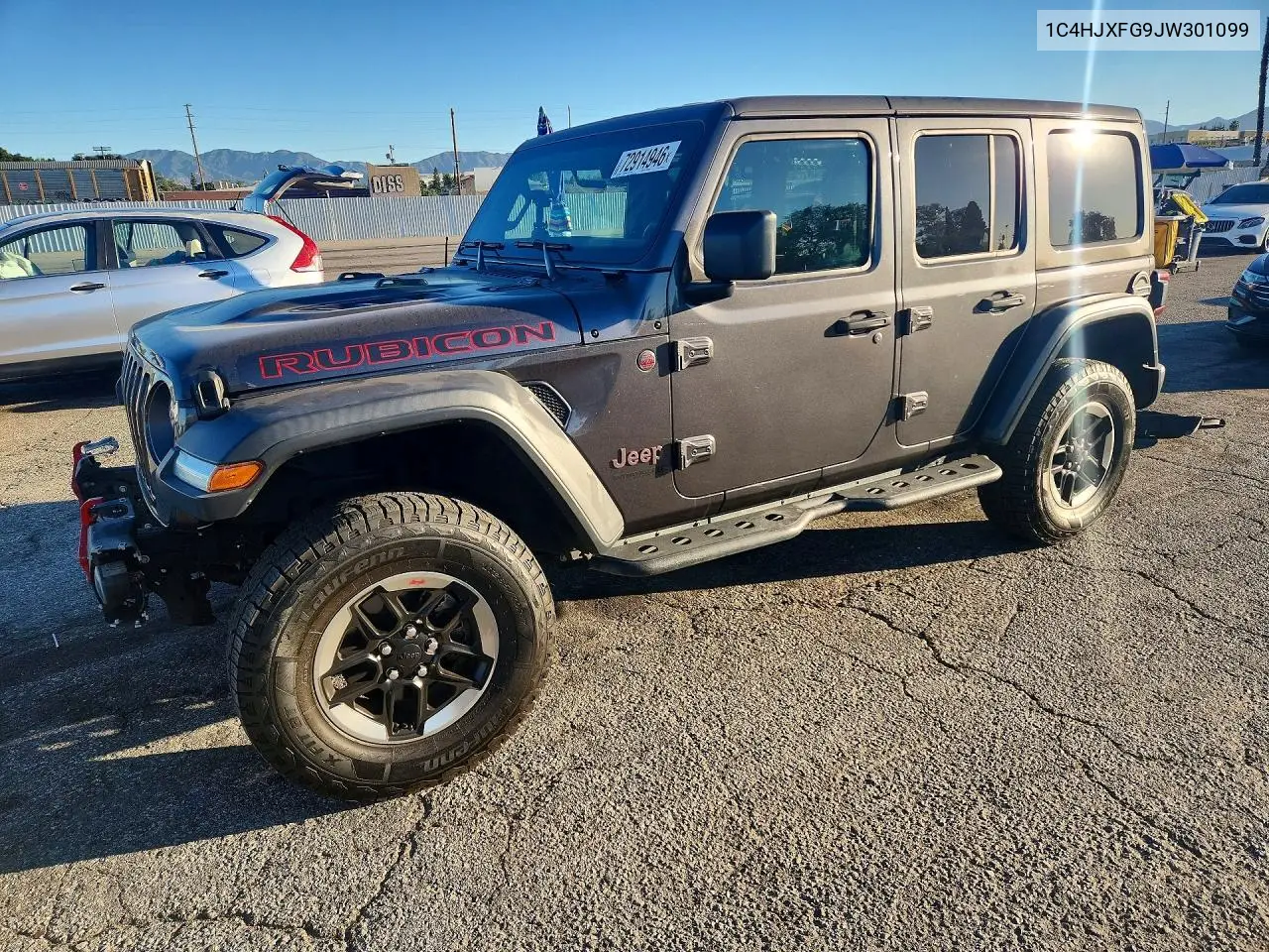 1C4HJXFG9JW301099 Jeep Wrangler 2018 — повреждение Передняя часть, фото до ремонта