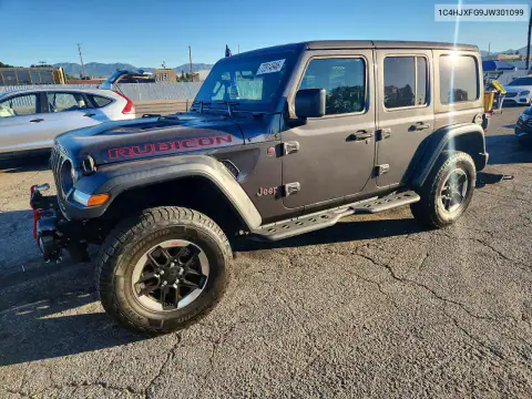 1C4HJXFG9JW301099 — 2018 Jeep Wrangler, Передняя часть, фото до ремонта
