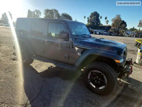 1C4HJXFG9JW301099 — 2018 Jeep Wrangler, фото 4 с аукциона Copart, Передняя часть