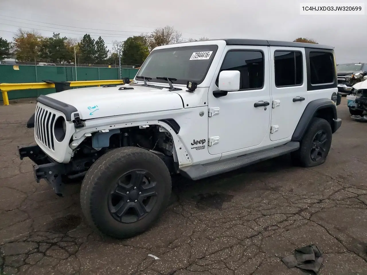 2018 Jeep Wrangler Unlimited Sport VIN 1C4HJXDG3JW320699 фото 1