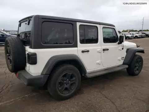 2018 Jeep Wrangler Unlimited Sport VIN 1C4HJXDG3JW320699 фото 3