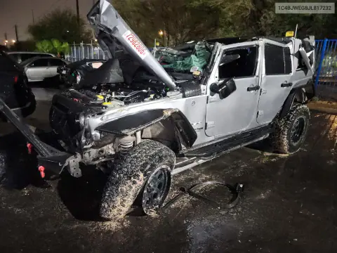 1C4BJWEG8JL817232 — 2018 Jeep Wrangler, Передняя часть, фото до ремонта