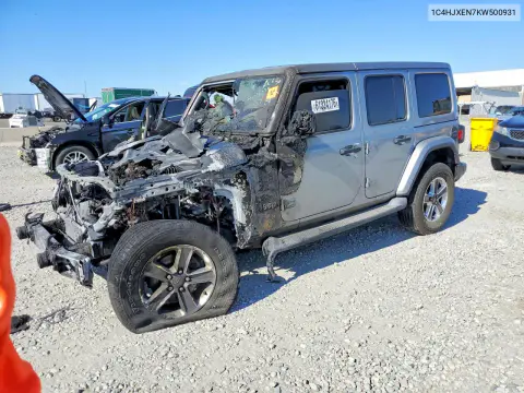 1C4HJXEN7KW500931 — 2019 Jeep Wrangler, Пожар, фото до ремонта