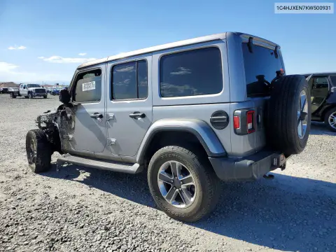 2019 Jeep Wrangler Unlimited Sahara VIN 1C4HJXEN7KW500931 фото 2