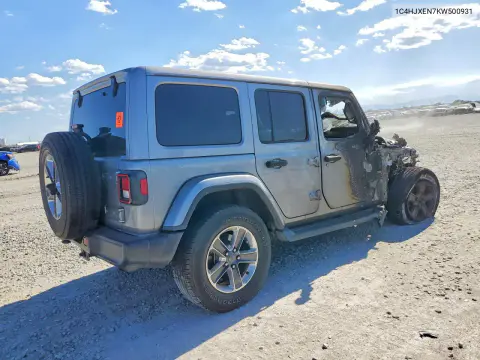 2019 Jeep Wrangler Unlimited Sahara VIN 1C4HJXEN7KW500931 фото 3