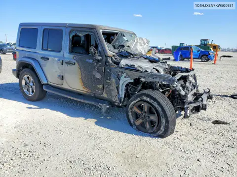 2019 Jeep Wrangler Unlimited Sahara VIN 1C4HJXEN7KW500931 фото 4