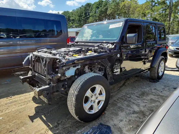 1C4HJXDN5KW549322 — 2019 Jeep Wrangler, Передняя часть (Front End), фото до ремонта