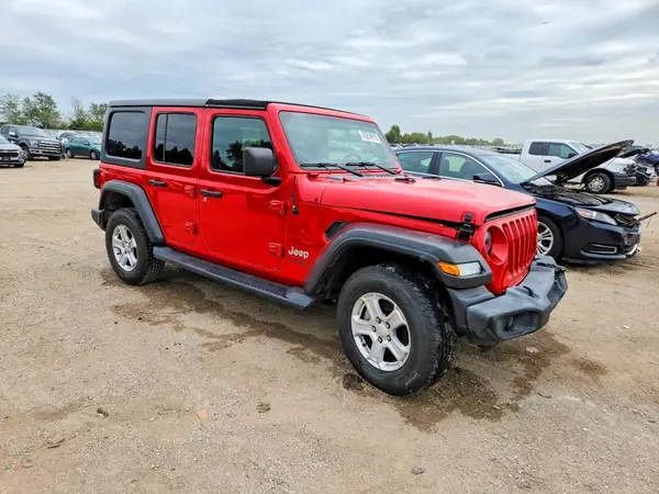 1C4HJXDG4KW681800 — 2019 Jeep Wrangler, фото 4 с аукциона Copart, Передняя часть