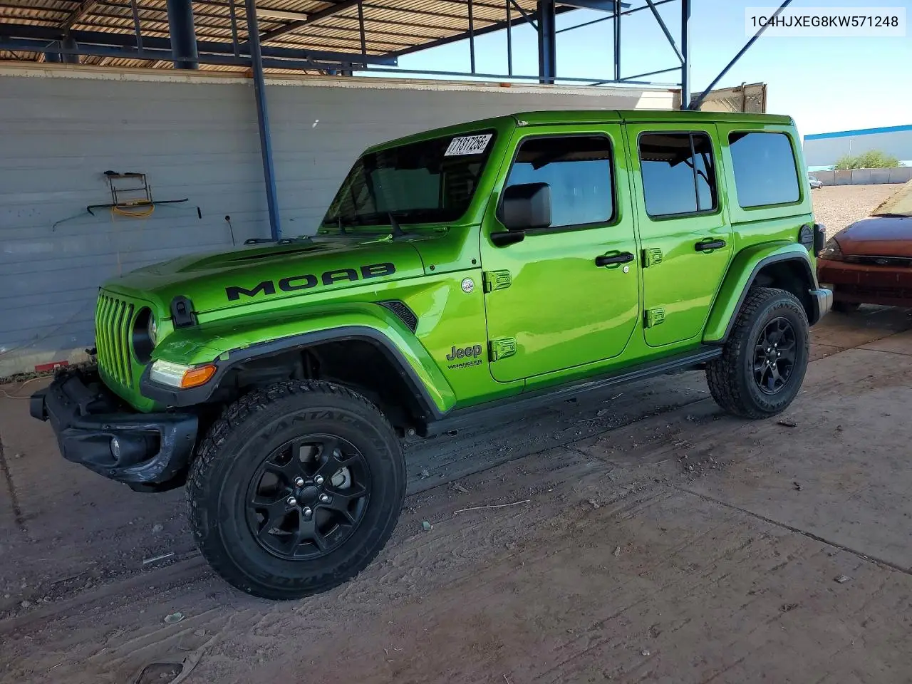 2019 Jeep Wrangler Unlimited Sahara VIN 1C4HJXEG8KW571248 фото 1