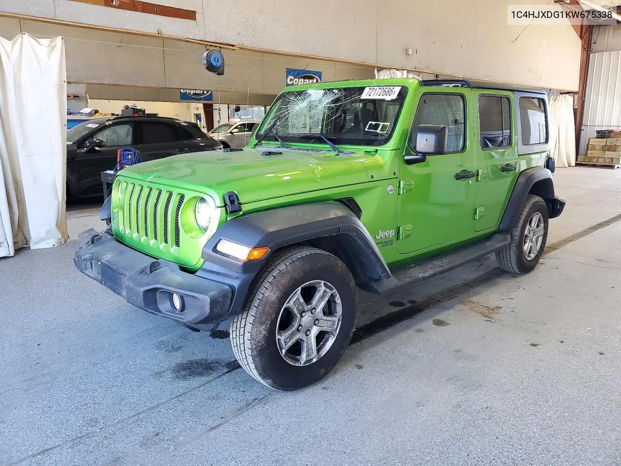 2019 Jeep Wrangler Unlimited Sport VIN 1C4HJXDG1KW675338 фото 1
