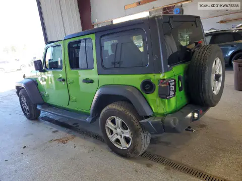 2019 Jeep Wrangler Unlimited Sport VIN 1C4HJXDG1KW675338 фото 2