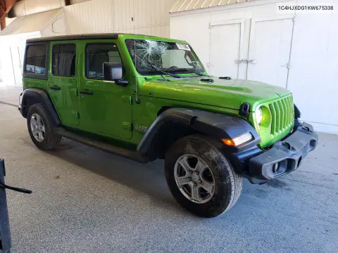 2019 Jeep Wrangler Unlimited Sport VIN 1C4HJXDG1KW675338 фото 4