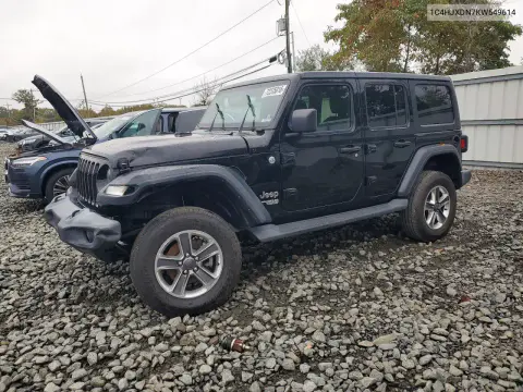 1C4HJXDN7KW549614 — 2019 Jeep Wrangler, Передняя часть, фото до ремонта