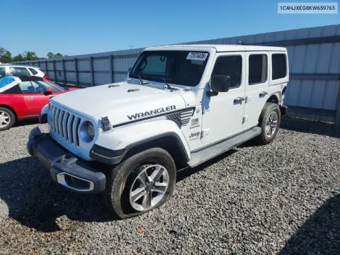 1C4HJXEG8KW659765 — 2019 Jeep Wrangler, Задняя часть, фото до ремонта