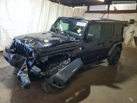 1C4HJXDGXKW548328 Jeep Wrangler 2019 — повреждение Передняя часть, фото до ремонта