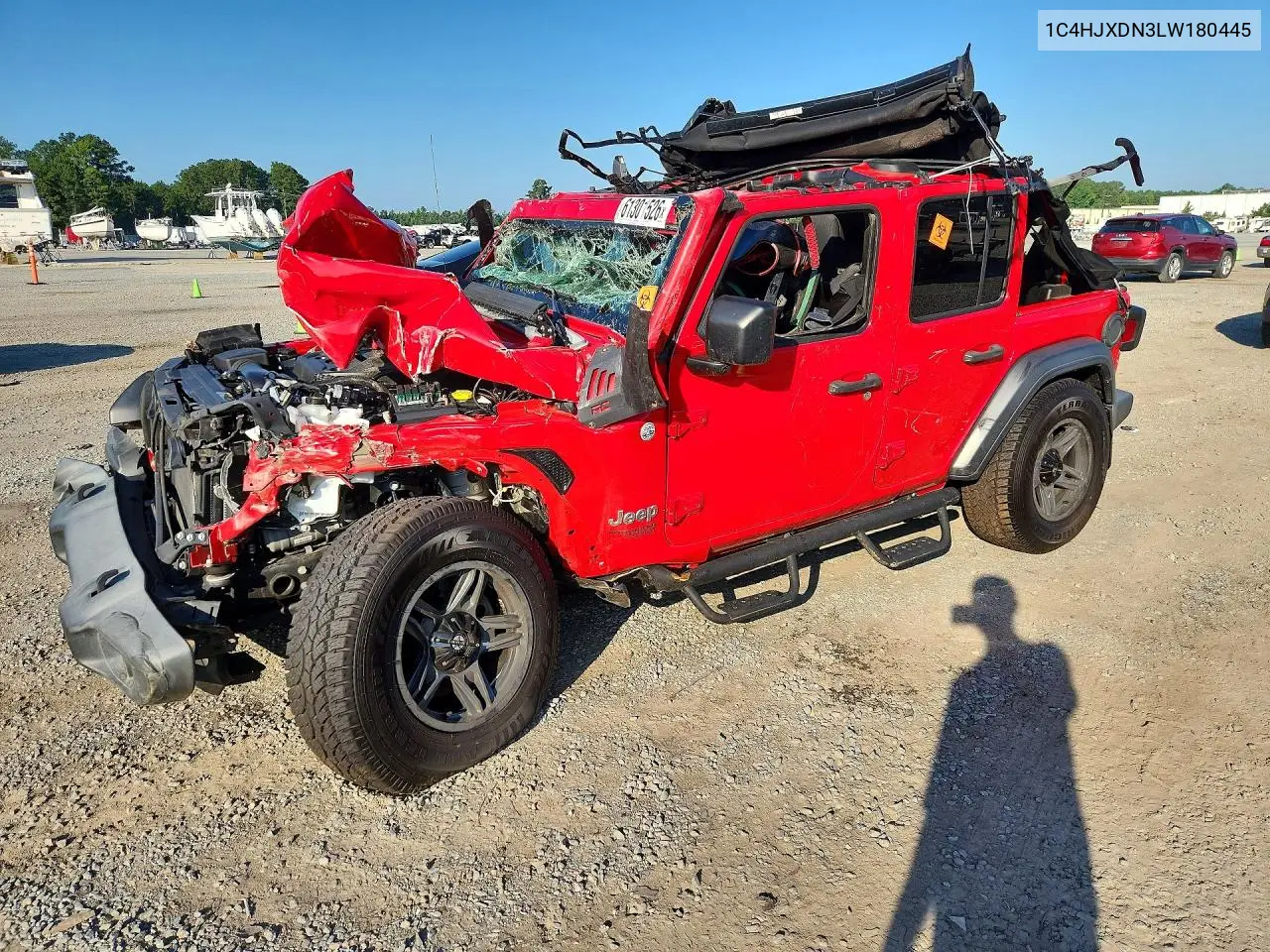 1C4HJXDN3LW180445 Jeep Wrangler 2020 — повреждение Повреждения со всех сторон, фото до ремонта