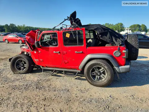 1C4HJXDN3LW180445 — 2020 Jeep Wrangler, фото 2 с аукциона Copart, Повреждения со всех сторон