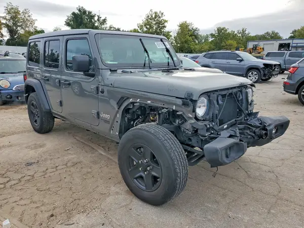 1C4HJXDG5LW284517 — 2020 Jeep Wrangler, фото 4 с аукциона Copart, Передняя часть